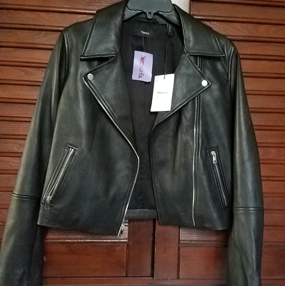 theory leather jacket womens
